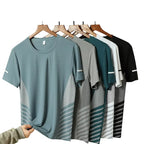 Cool Run Reflective Ice Silk Men's Fitness Tee