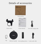 Bicycle Bluetooth Portable Wireless Sound Box with Bracket Handlebar Speaker Waterproof Subwoofer for Scooter Outdoor