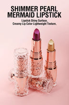 Fine Glitter lipstick, Quicksand Gold Lipstick, Moisturizing Silky Mermaid Girl Pink, Long-Lasting Waterproof Grapefruit Orange Lootquake LLC