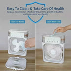 3 In 1 Fan AIr Conditioner Household Small Air Cooler LED Night Light Portable Humidifier Air Adjustment Fan Office Home Fan New Lootquake LLC