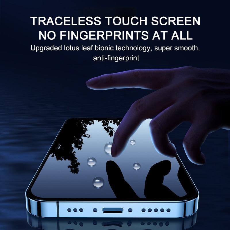 200D Anti Glare Tempered Glass For iPhone 13 12 11 14 Pro Max Mini Privacy Screen Protector iPhone 14 7 8 Plus XR X Screen Glass Anti Spy Tempered Glass Screen Protector Full Coverage Stevvex