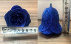 30pcs of 7cm Glitter spray artificial flower rose for Christmas gift hot Valentine DIY bouquet easter wedding Birthday decor Lootquake LLC