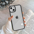 Unisex Cute Shockproof Silicone Bumper Phone Case For iPhone 14 11 12 13 Pro Max Colorful Transparent Protection Back Cover Silicone Protective Cover For iPhone Stevvex