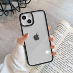 Unisex Cute Shockproof Silicone Bumper Phone Case For iPhone 14 11 12 13 Pro Max Colorful Transparent Protection Back Cover Silicone Protective Cover For iPhone Stevvex