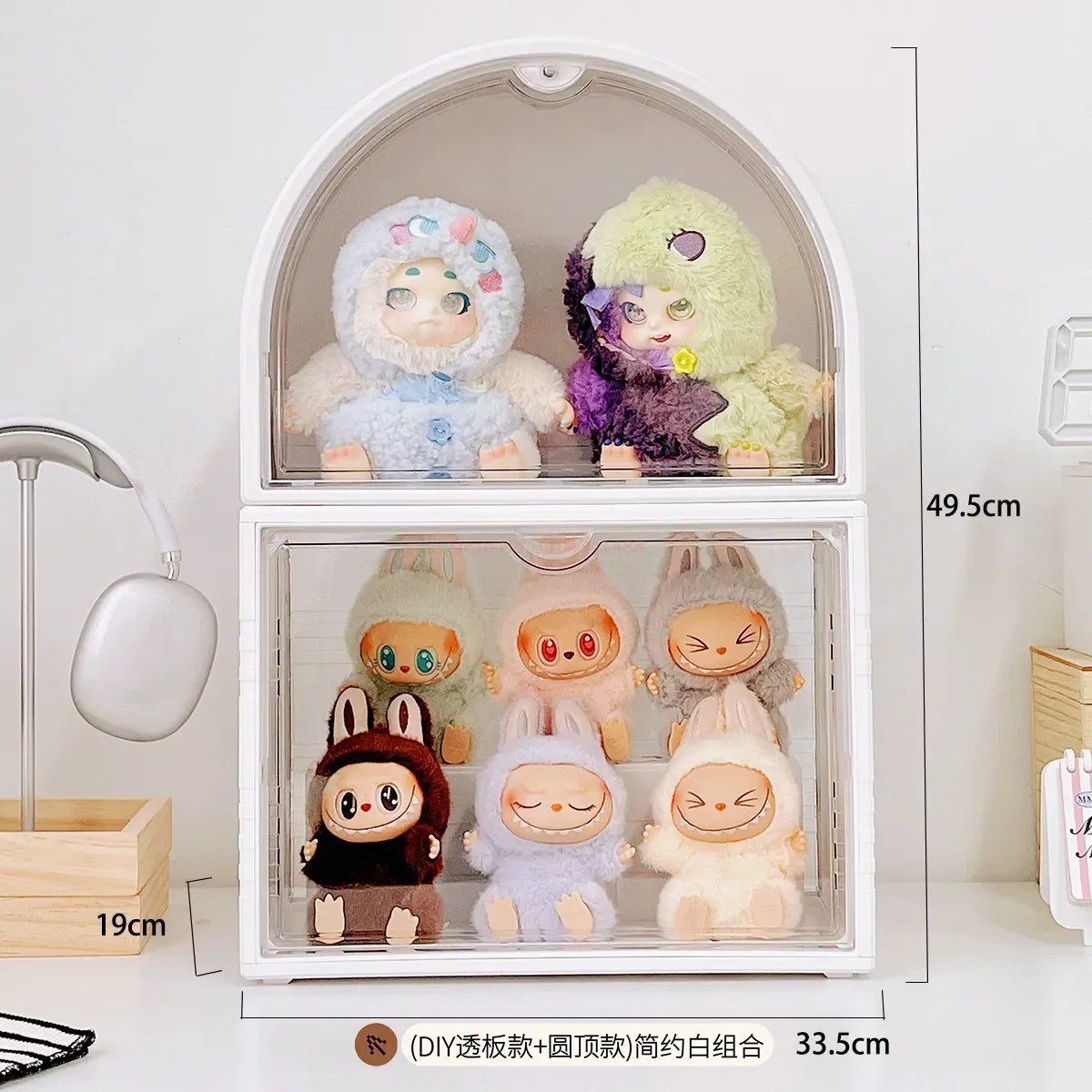 Labubu Display Box Cabinet Box Dustproof And Moisture-Proof Blind Box Toy Doll Display Stand Transparent Acrylic Storage Box Lootquake LLC
