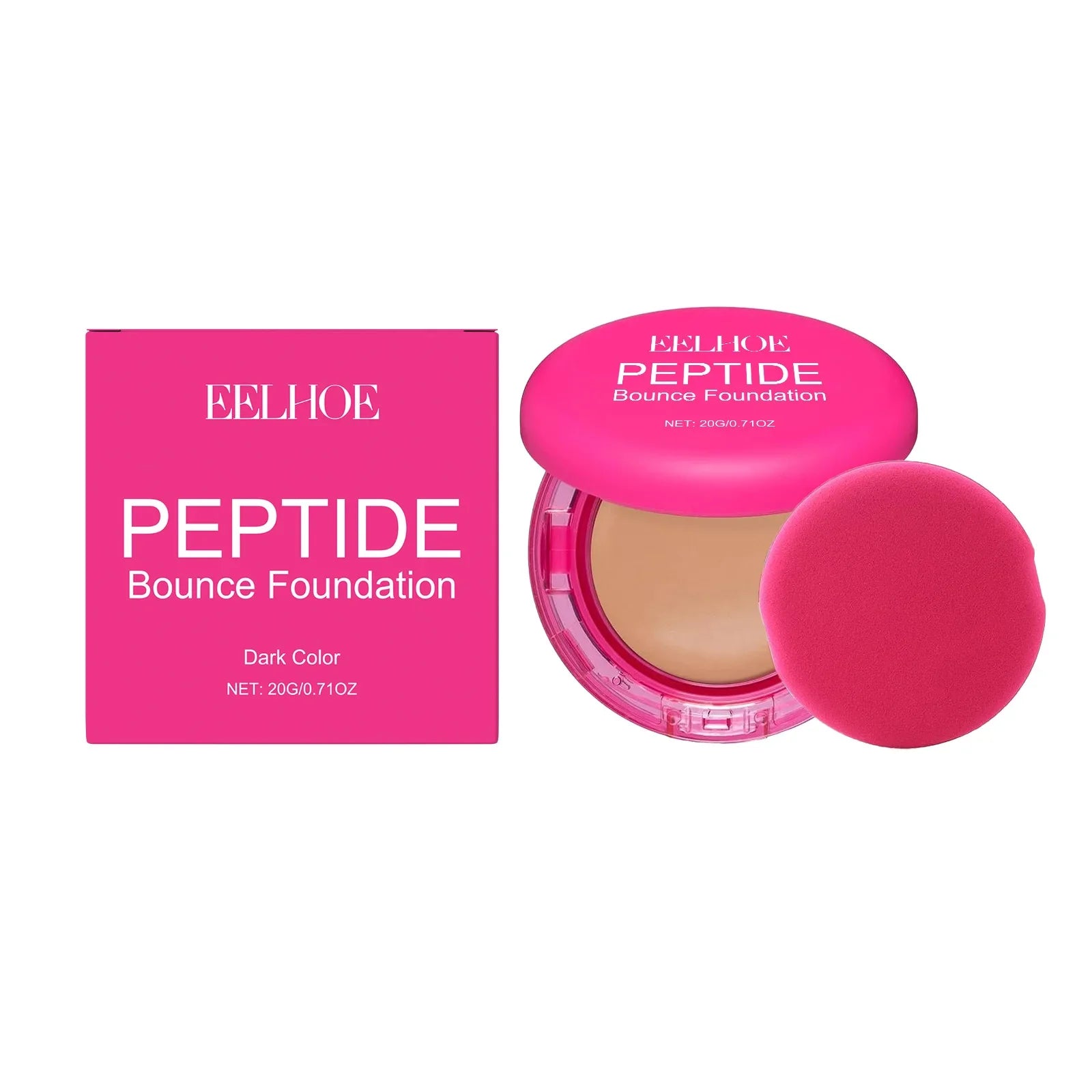 EELHOE Flawless Foundation Cream Waterproof Glow Skin Oil Control Full Coverage Makeup Cosmetics Brightening Face Foundation 20g