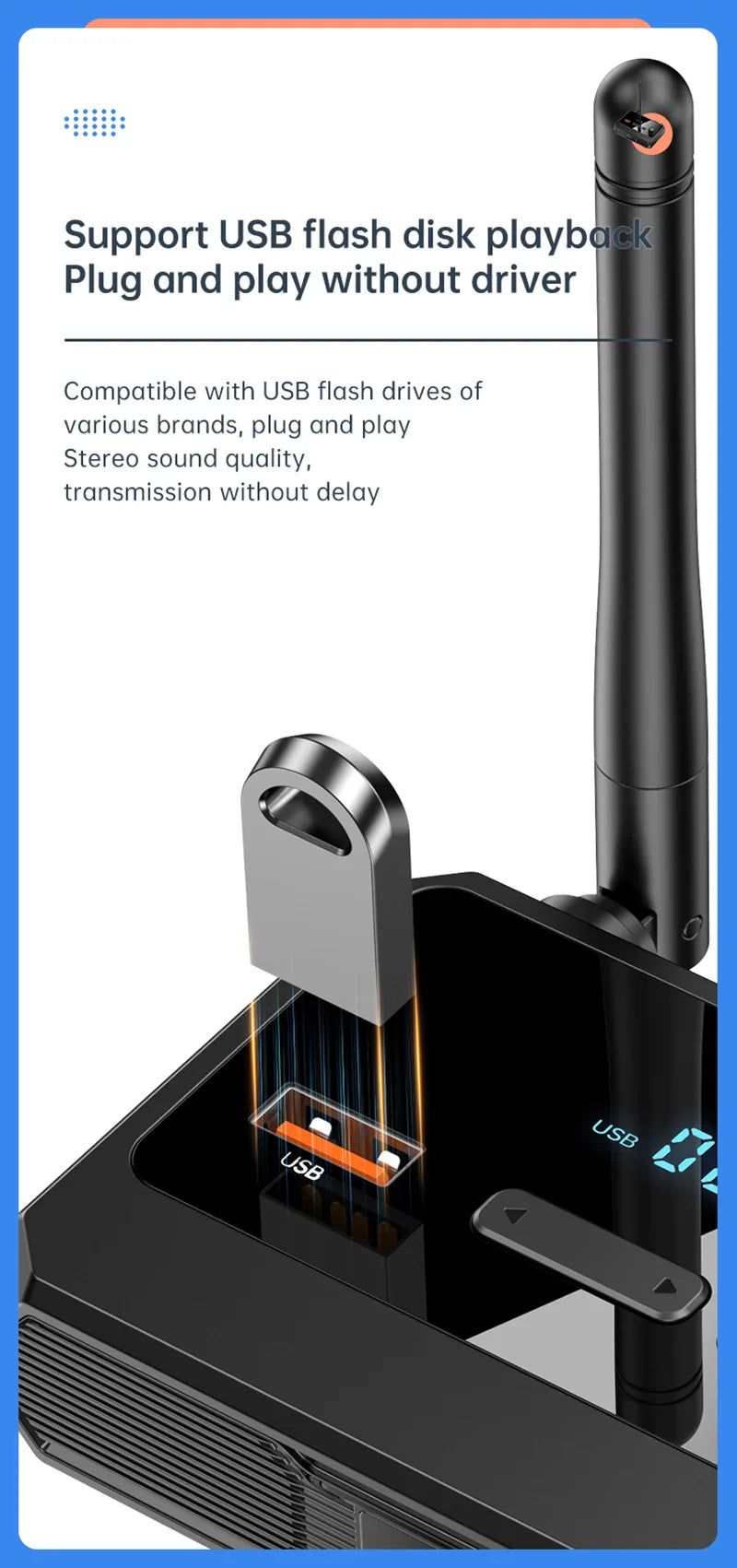 Bluetooth 5.3 Audio Receiver Support USB U-Disk Play Wireless Adapter R/L 2 RCA/3.5MM AUX/Optical Fiber Jack For Car Kit Speaker Lootquake LLC