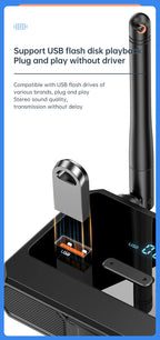 Bluetooth 5.3 Audio Receiver Support USB U-Disk Play Wireless Adapter R/L 2 RCA/3.5MM AUX/Optical Fiber Jack For Car Kit Speaker Lootquake LLC