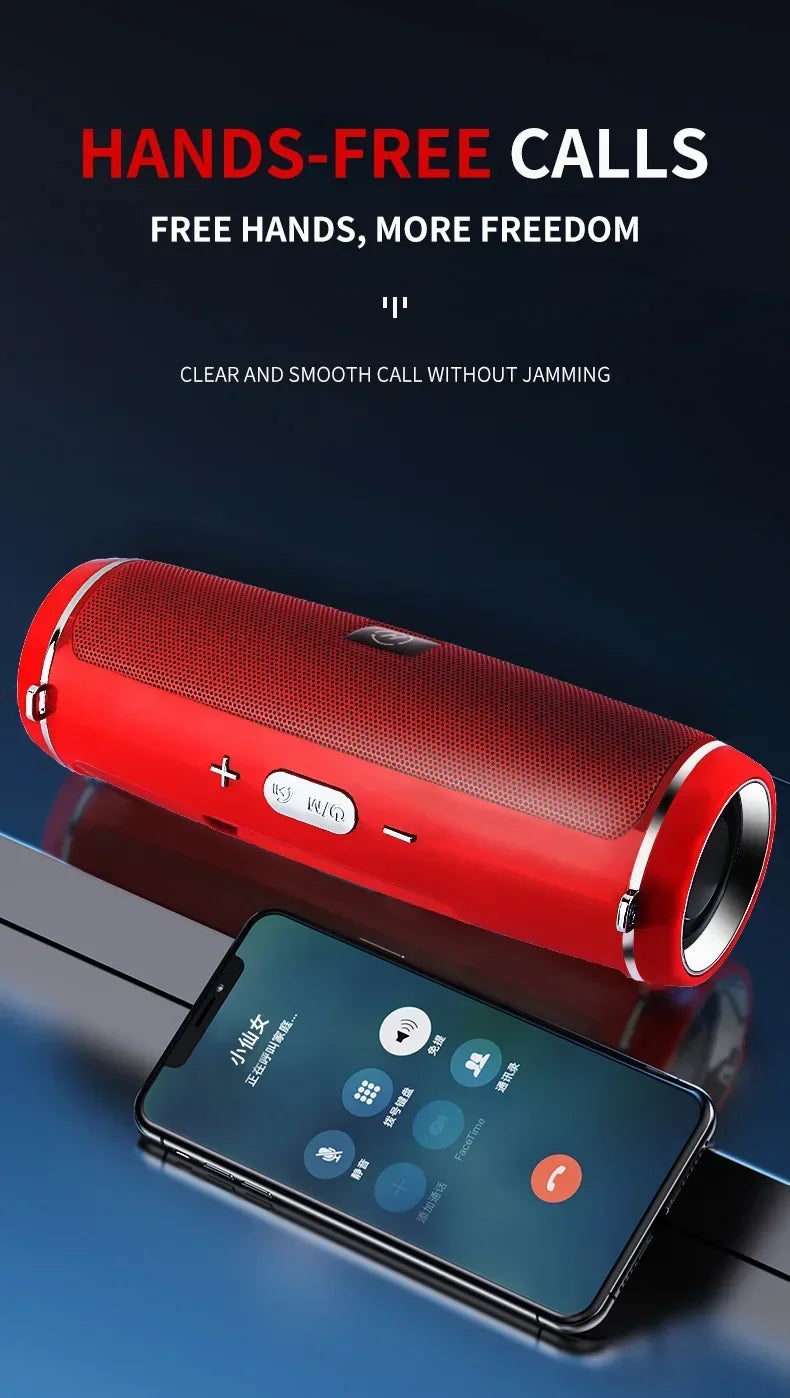 Portable Wireless Bluetooth Speaker 200W High Power Subwoofer Outdoor Waterproof Soundbox with FM Radio USB TF card Boom Box Lootquake LLC