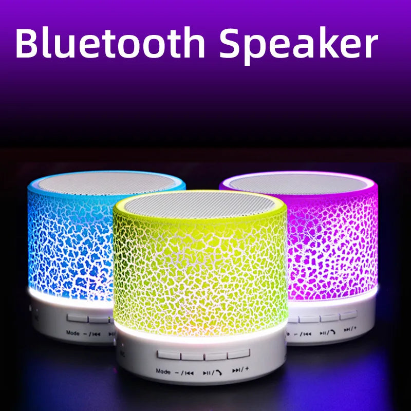 Bluetooth Mini Speaker Wireless Speaker Colorful LED TF Card USB Subwoofer Portable MP3 Music Sound Column For PC Phone Lootquake LLC