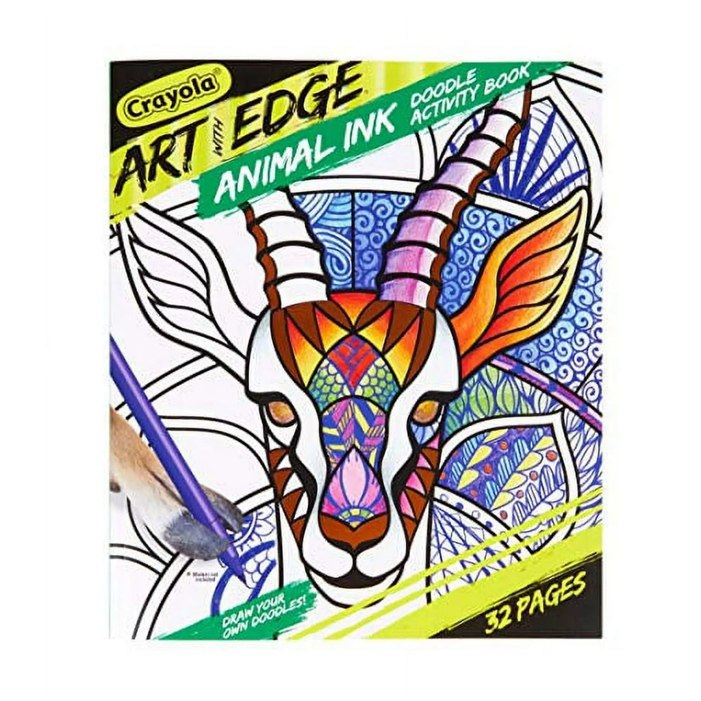 For Crayola Bold Animal Designs Activity Pad 32-Page Ink Coloring Book for Kids Teens Aged 6+ Drawing Toys for Creative Lootquake LLC
