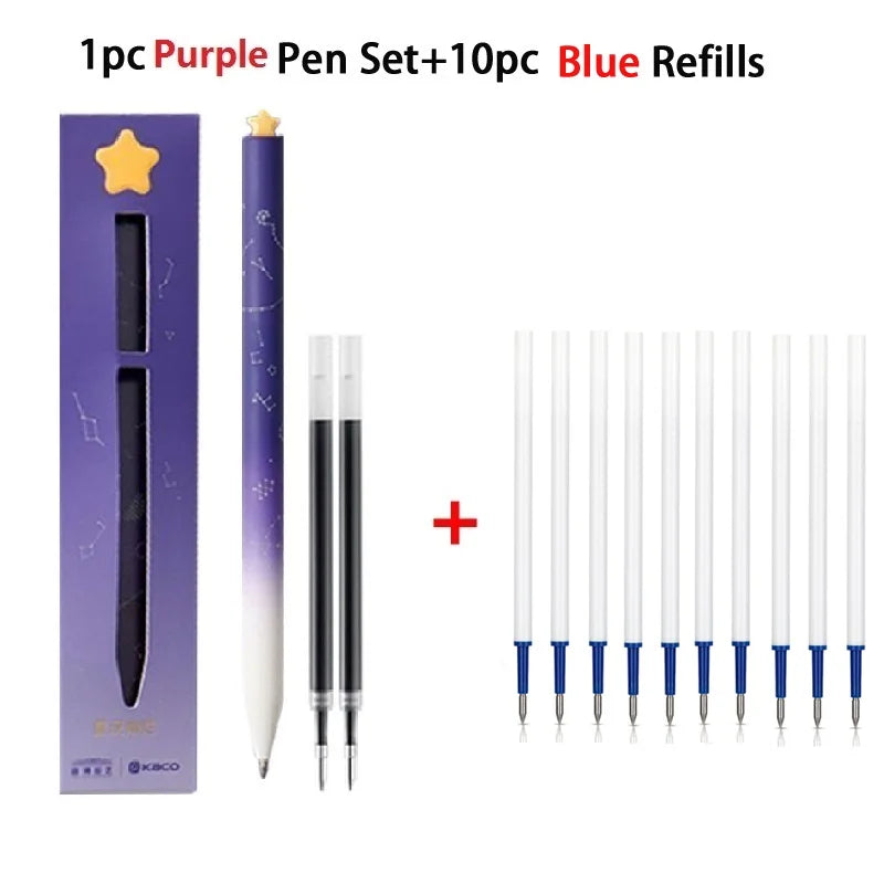 KACO Gel Pens Sets School Office Supplies for Kids 0.5mm High-capacity Heart / Star Sign Writing Gadgets Love Gift Cute Items Lootquake LLC