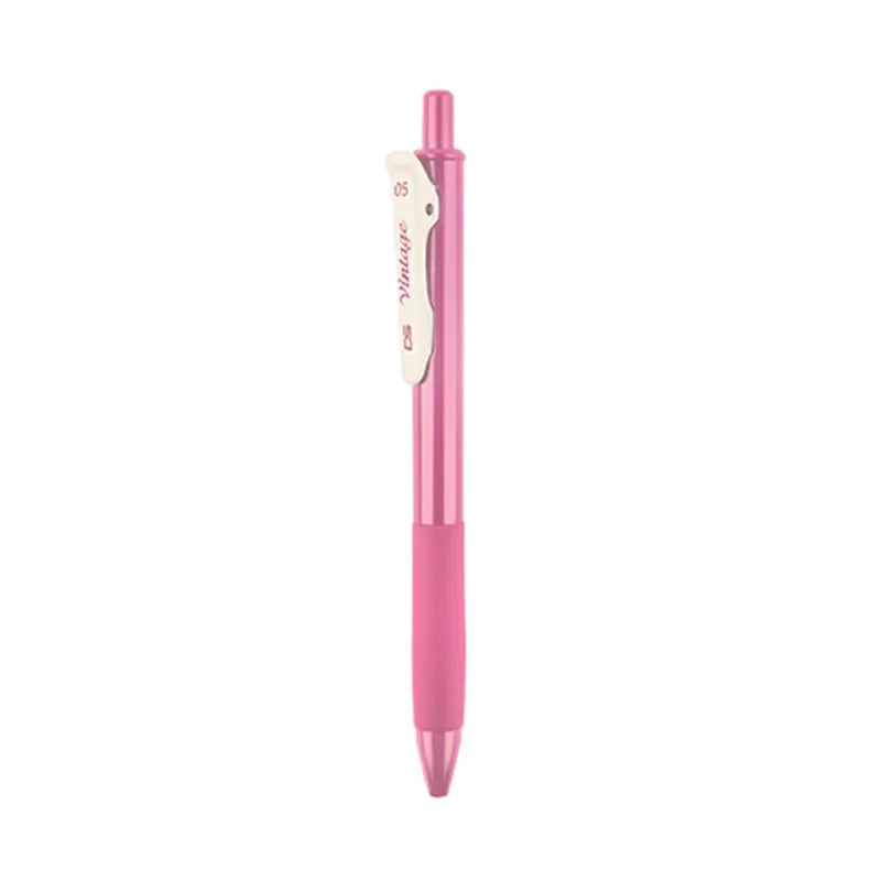 1pc Quick Dry Retro New Color Gel Ink Pen 0.5mm Vintage Pen for Journaling DIY Gift Card Coloring Drawing School Office Supplies Lootquake LLC