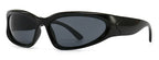Unique Y2K Designer Luxury Sunglasses Women Rectangle Big Frame Sun Glasses For Men Outdoor UV Protection Classic 2000S Black Sh