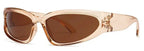 Unique Y2K Designer Luxury Sunglasses Women Rectangle Big Frame Sun Glasses For Men Outdoor UV Protection Classic 2000S Black Sh