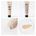Natural Finish Foundation Cream 30ml Lightweight BB Cover Dark Circles Pores Oil Free Long Lasting Makeup Base Lootquake LLC