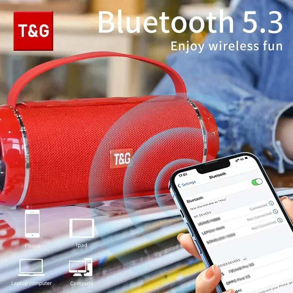 Bluetooth Speaker TG116c TWS Wireless Powerful Box Portable Outdoor Speakers Waterproof Subwoofer 3D Stereo Sound HandsFree Call Lootquake LLC
