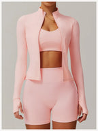 Women Zip Long Sleeve Sports Jacket