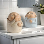 Resin Sculpture Boy Holding Nose Statue For Bathroom Funny Statue Weird Decor Creative Modern Resin Sculpture Gift Ornaments Lootquake LLC