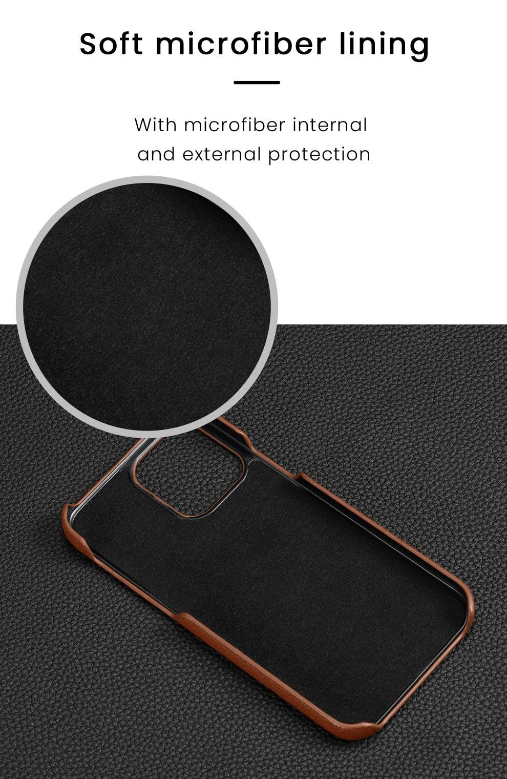 Genuine Leather Phone Case for iPhone 13 14 Pro Max 12 Mini 12 Pro Max Back Cover Neon Orange Silicone Phone Cover Wireless Charging Compatible Shockproof Protective Case for iPhone Stevvex
