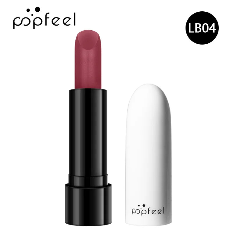 High Quality Popfeel Waterproof Lasting Matte Luxury Velvet Lipstick Make up Smudge-Free Pigmented Lipsticks Lip Gloss Cosmetics Lootquake LLC