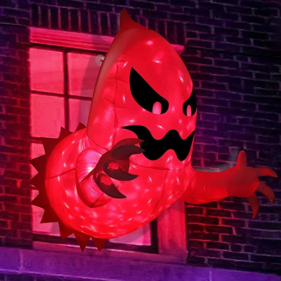 Spooky Halloween Inflatable White Ghost Outdoor Decoration Light Up Scary Decor for Garden Party Indoor Yard unique Party Lootquake LLC
