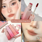 Cappuvini Nude Water Mist Lip Glaze Matte Velvet White Lip Gloss Long-lasting Lipstick Lootquake LLC