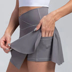 Women Pleated Tennis Skirt with Pockets - SJB-DIAMOND ELITES
