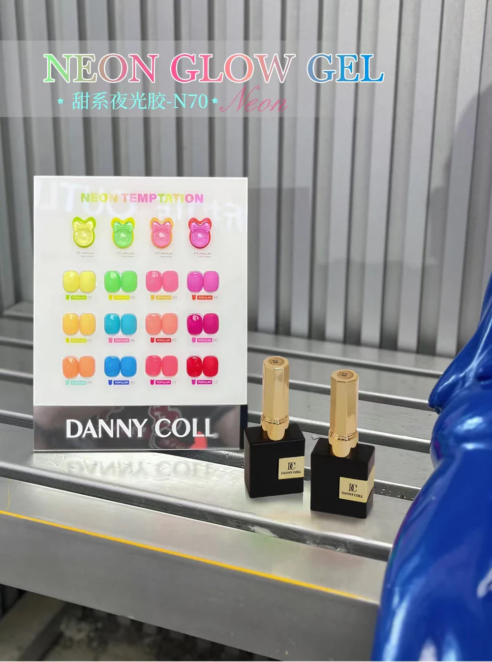 Fluorescence Lacquer Nail Polish Gel UV&LED Fluorescent Gel Semi-permanent Varnish Soak Off Gel Polish12 Colors/set Lootquake LLC