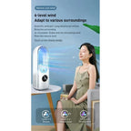 Portable USB Air Cooler Leafless Electric Fan 6 Speed Silent Timer Air Conditioner Cooling Fan Humidifier Conditioning Fan Lootquake LLC