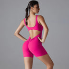 VibeFlex Women's Scrunch Jumpsuit - Yoga & Gym Ready THRIXINE