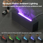 KINSCOTER Flame Aroma Diffuser Air Humidifier Ultrasonic Cool Mist Maker Fogger LED Essential Oil Lamp Realistic Fire Difusor Lootquake LLC