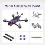 SpeedyBee Mario 5 FPV 5-Inch Drone with 6S-Lipo pro Air Unit DC/XH O4 2306.5 pro 1880KV Motor F405 V4 55A Stack Bee Storm