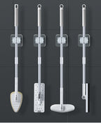 2/4PCS Home Storage Rack Bathroom Suction Hanging Pipe Traceless Hooks Wall Mounted Mop Organizer Holder Waterproof Broom Hanger Lootquake LLC