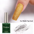 Vendeeni 15ml Furs Fluff Top Coat Gel Nail Polish Glossy Matte Effect UV LED Gel Varnish DIY Plush Velvet Top Coat For Nail Art