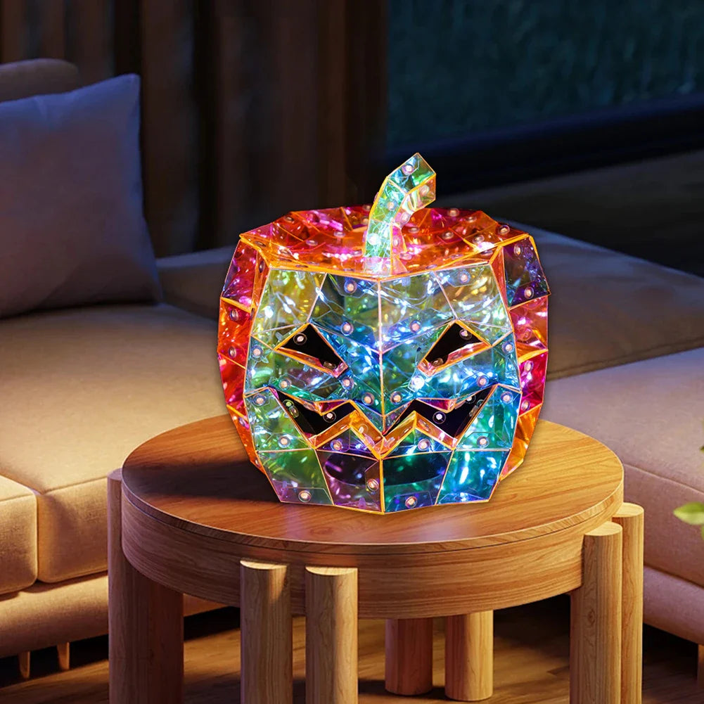 Prismatic Iridescent Ghost Halloween Decor Lights Lights-Up Ghosts Pumpkin Skull Ornament Iridescent Ghost Halloween Decorations Lootquake LLC