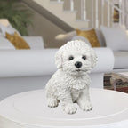 Creative Dog Figurine Statue Sculpture Crafts Collection for Living Room Desktop Office Decor Ornament Kids Gift