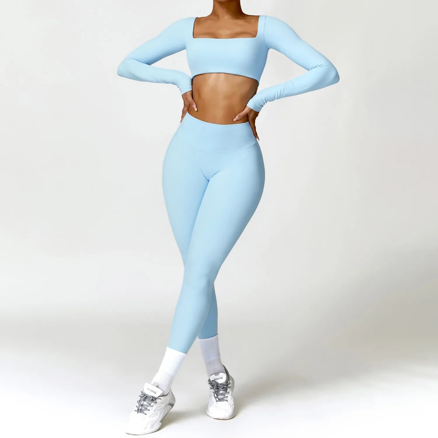 ElevateFit 2-Piece Yoga Ensemble: Comfort Meets Style THRIXINE