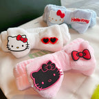 New Sanrio Hello Kitty Hair Bands 2024 New Headbands Wash Headwear Kawaii Cartoon Wash Face Makeup Hair Bands