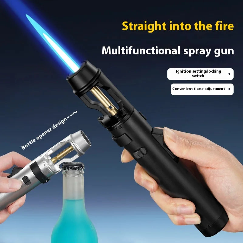 BlazeMaster: Windproof Metal Torch for BBQ & More THRIXINE