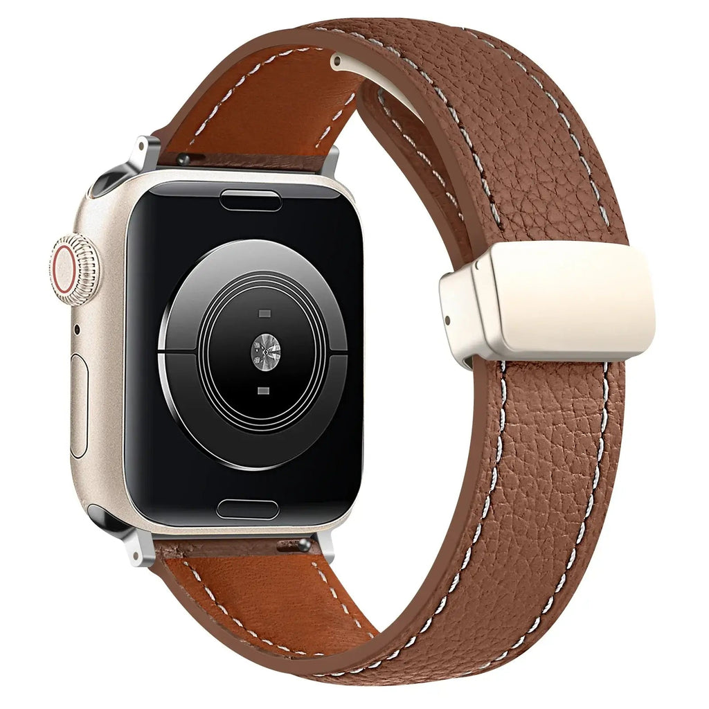 Apple Watch Leather Band - Premium Stylish Strap with Buckle BandsCo Straps