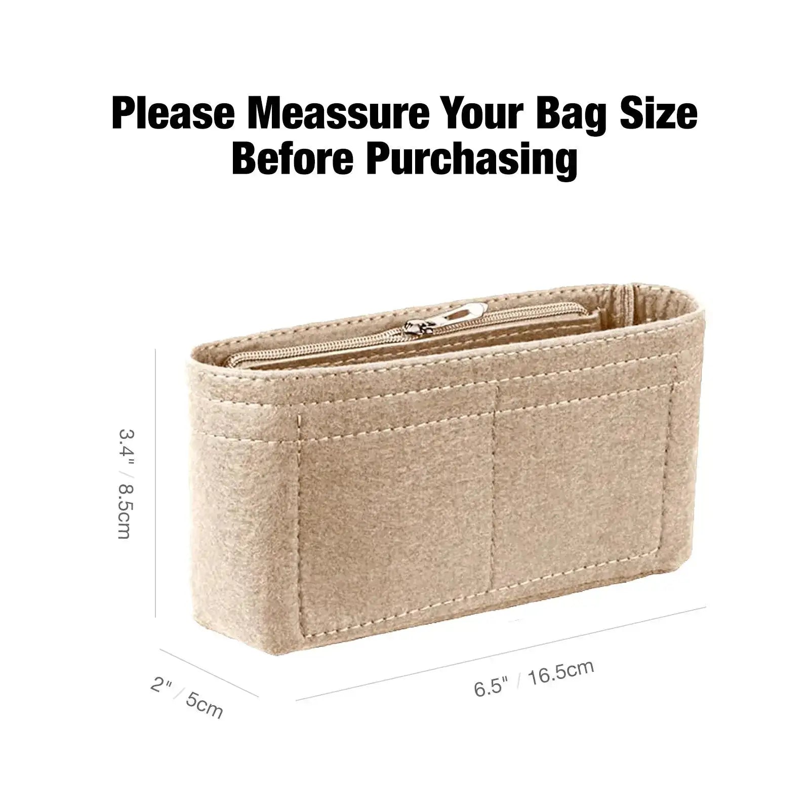 Felt Insert Bag Organizer Bag In Bag For Handbag Purse Organizer for Longchamp Mini Shoulder Bag