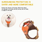 Retro Pet Harness - Adjustable PU Leather & Mesh Fashioned Furbabies