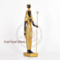 Egyptian Pharaohs＆ Isis God of Life Statue Model Egyptian Pyramid Tourist Souvenir Home Room Office Desk Decoration Accessories