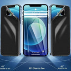 3Pcs Anti-Spy Film for IPhone 13 Pro Max 12 Mini 7 8 Plus Privacy Screen Protector Military Grade Shatterproof HD Bubble Free Screen Protector for IPhone 11 PRO XS MAX X XR SE Stevvex