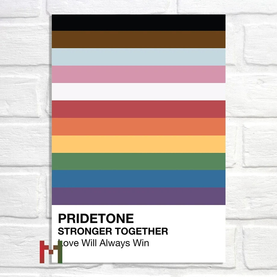 Abstract Pride Art Canvas Print Wall Decor LGBT Home Art Pi-Mart