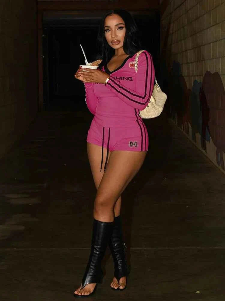 Weird Puss Women's Sporty Tracksuit Set THRIXINE