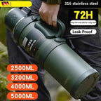 SteelGuard: 72H Thermos Bottle - Portable & Durable THRIXINE