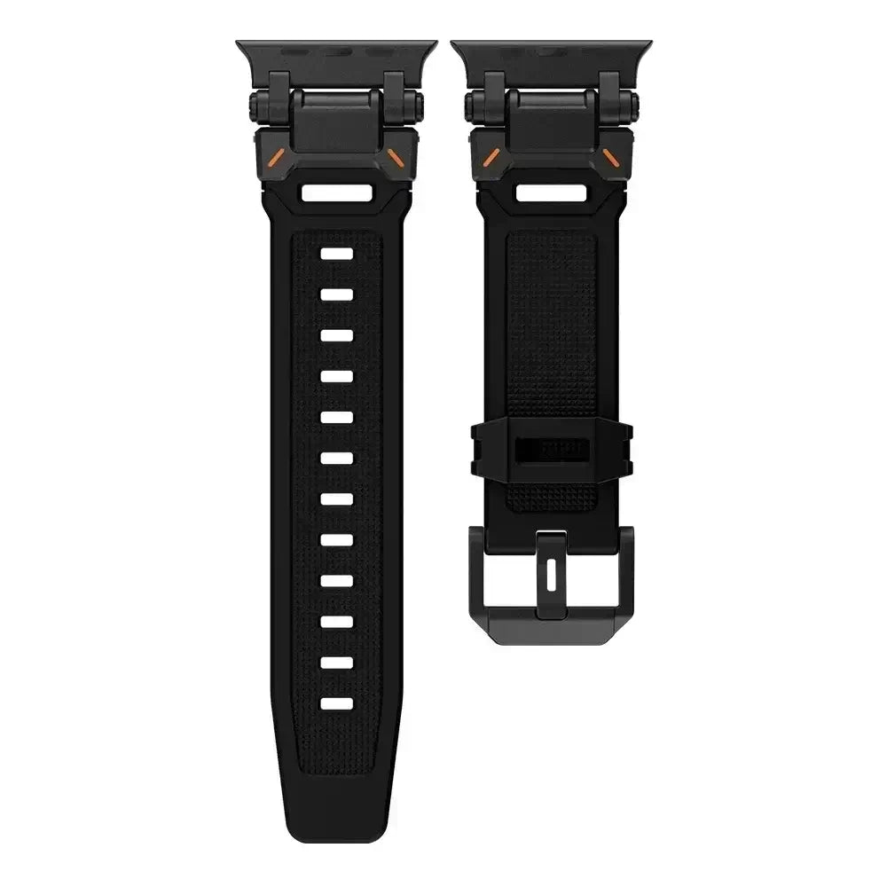 Apple Watch Silicone Metal Band - Premium Durable Strap - SJB-DIAMOND ELITES