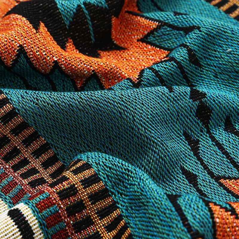 Bohemian Throw Blanket For Beds Outdoor Camping Blanket Sofa Cover Indian Sofa Towel Bed Cover Rug Tablecloth Living Room Decor Lootquake LLC